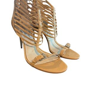 Michael Kors Tan Strappy Heels, Size 9.5